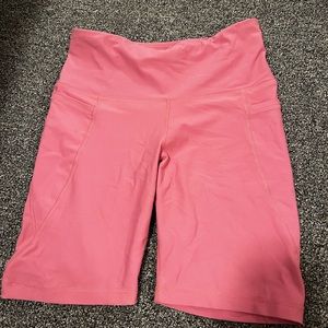 hot pink athletic biker shorts worn once or twice